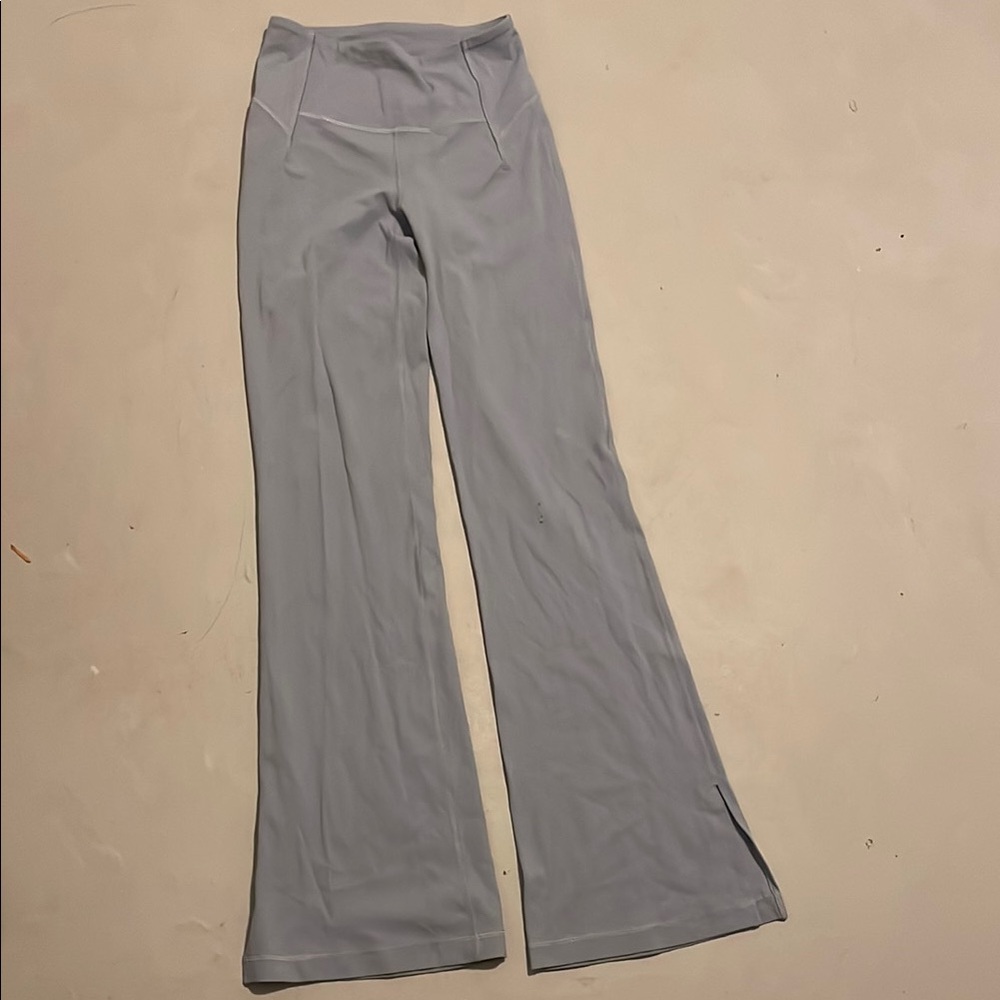 Women's Light Blue High-Waisted Pants